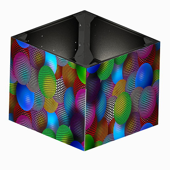 Хадамоти Асосӣ 90 дараҷаи панел LED барои Squre Сутуни LED Намоиш